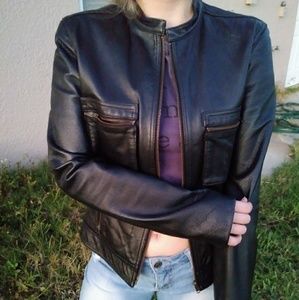 Leather jacket ( GENUINE LEATHER )